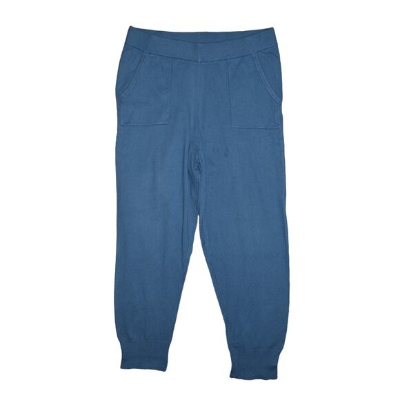 ISAAC MIZRAHI LIVE! NEW $57 SOHO Jogger Pant w/ Pockets Sea Blue‎ PM - Picture 1 of 3